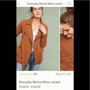 Anthropologie Jackets & Coats - Everyday Belted Moto Jacket in Cedar Anthropologie Jackets & Coats - Everyday Belted Moto Jacket in Cedar